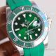 AAA Swiss Replica Rolex Hulk Submariner 3135 Oysterflex Strap Green Dial Watch 40mm (3)_th.jpg